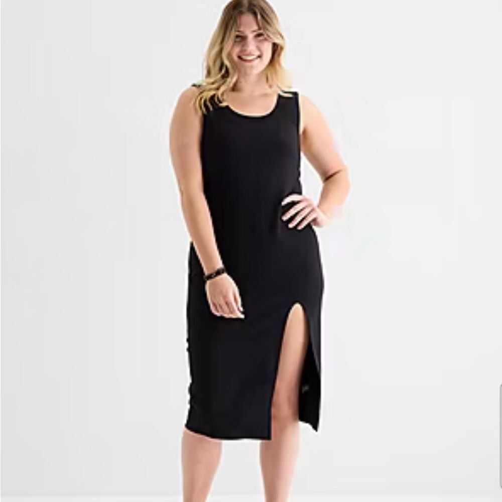 New Forever 21Womens Juniors Plus Sleeveless Midi Casual Bodycon Dress size XXL